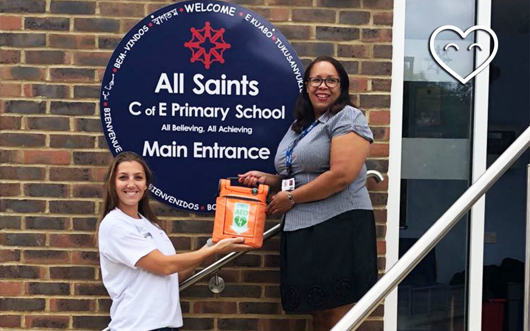 CHT Donate Defibrillator To All Saints C of E Primary School!