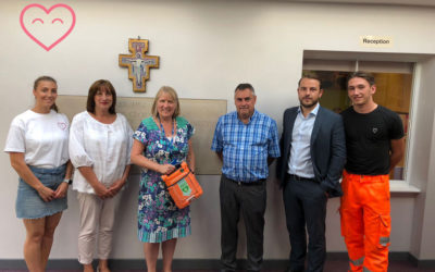Midgard Ltd donate a defibrillator to The English Martyrs Primary School!